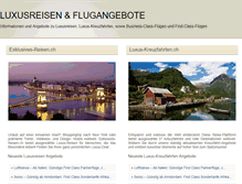 Tablet Screenshot of luxusreisen.ch